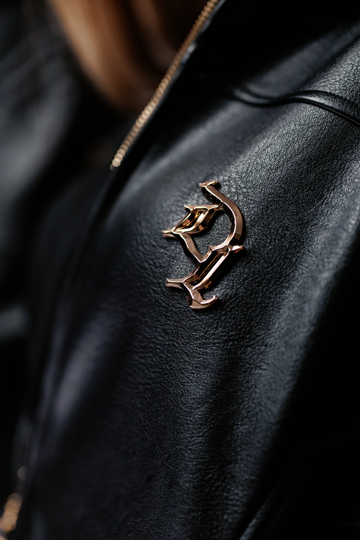 DIZER BLACK LEATHER JACKET