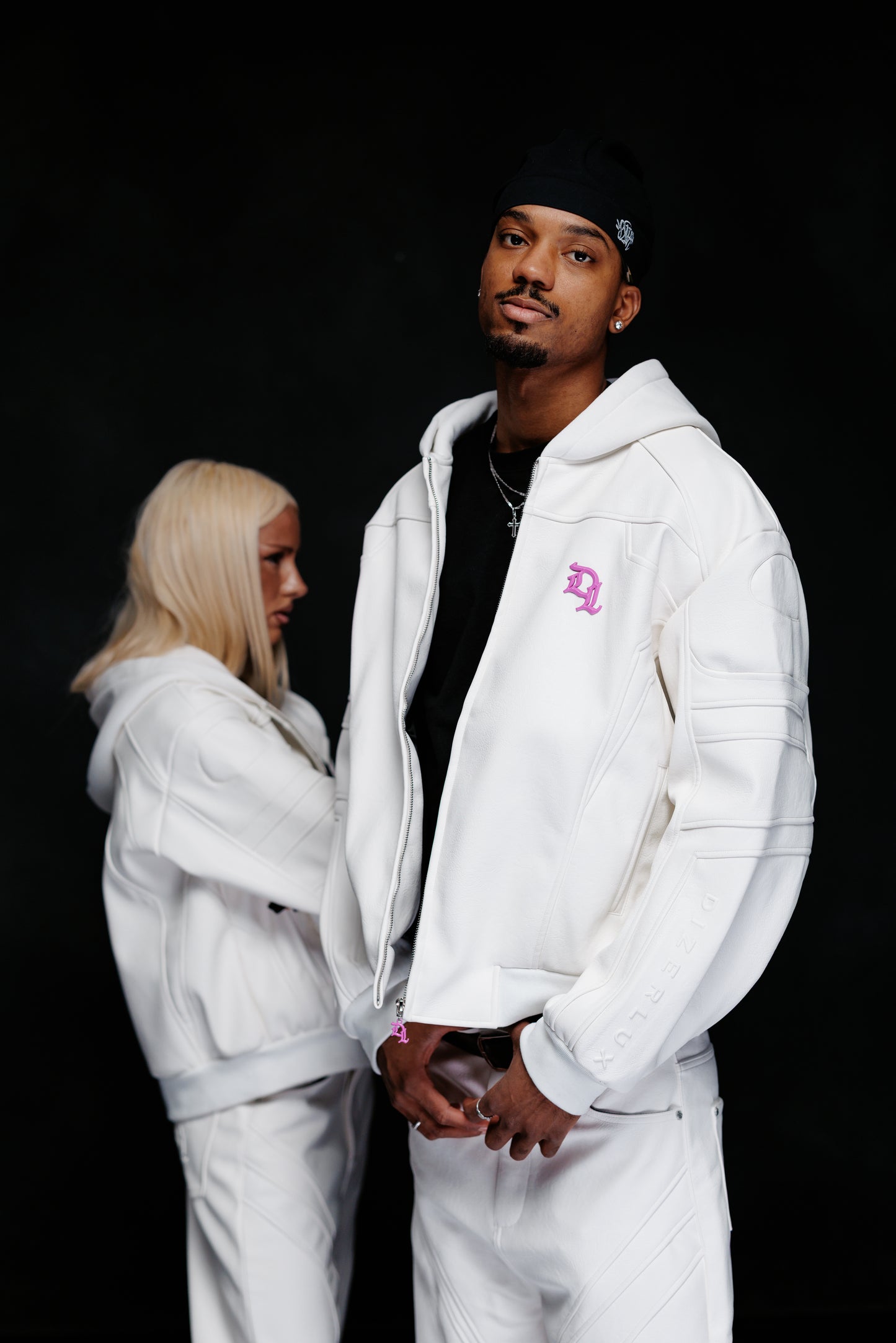 DIZER WHITE LEATHER JACKET