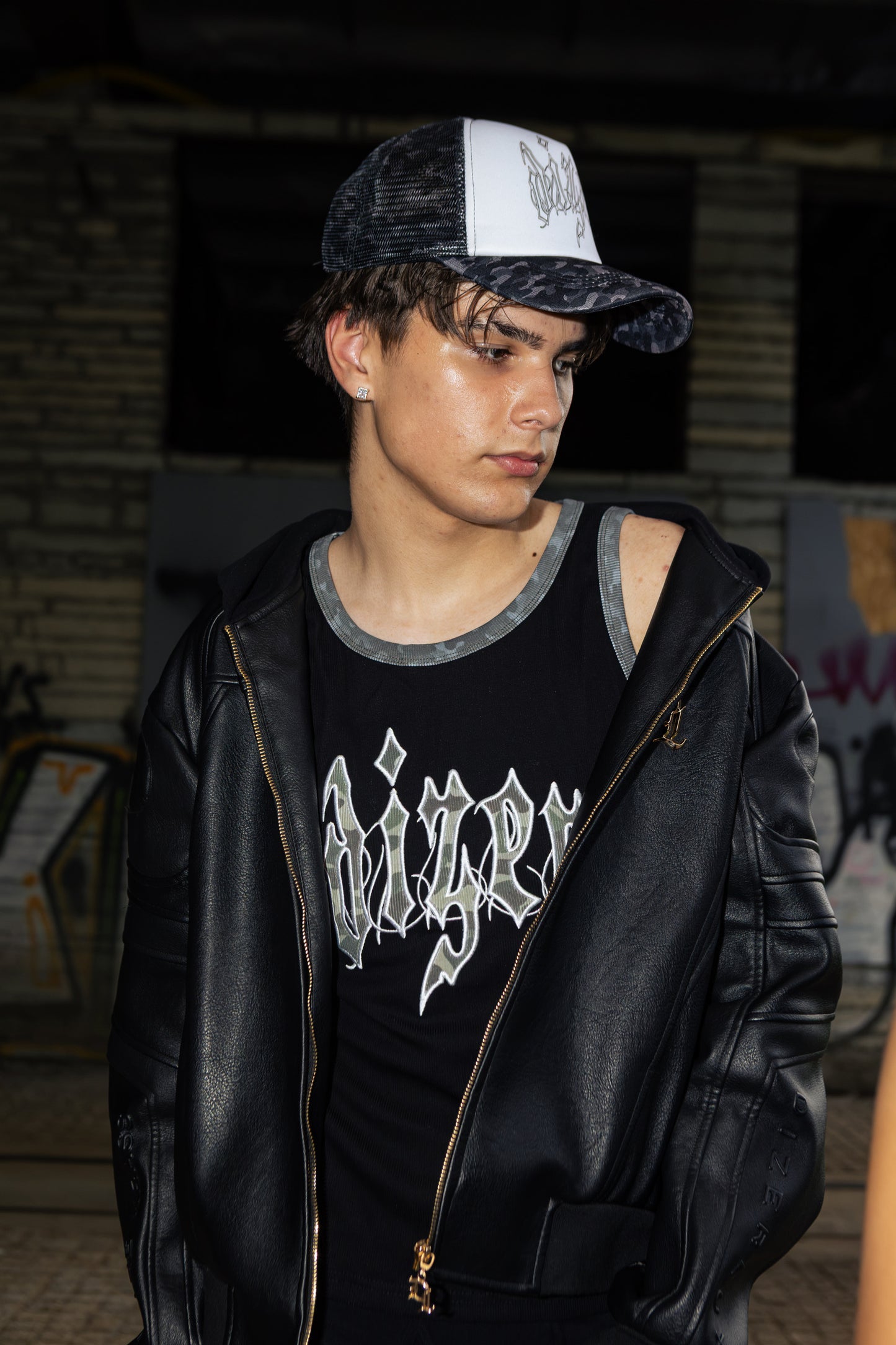BLACK CAMO TANK TOP