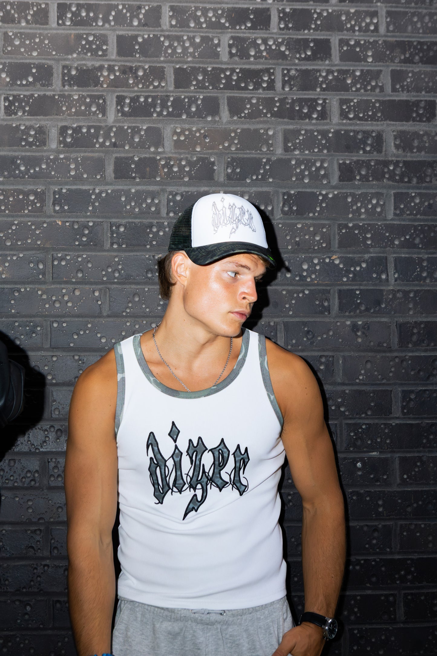 WHITE CAMO TANK TOP