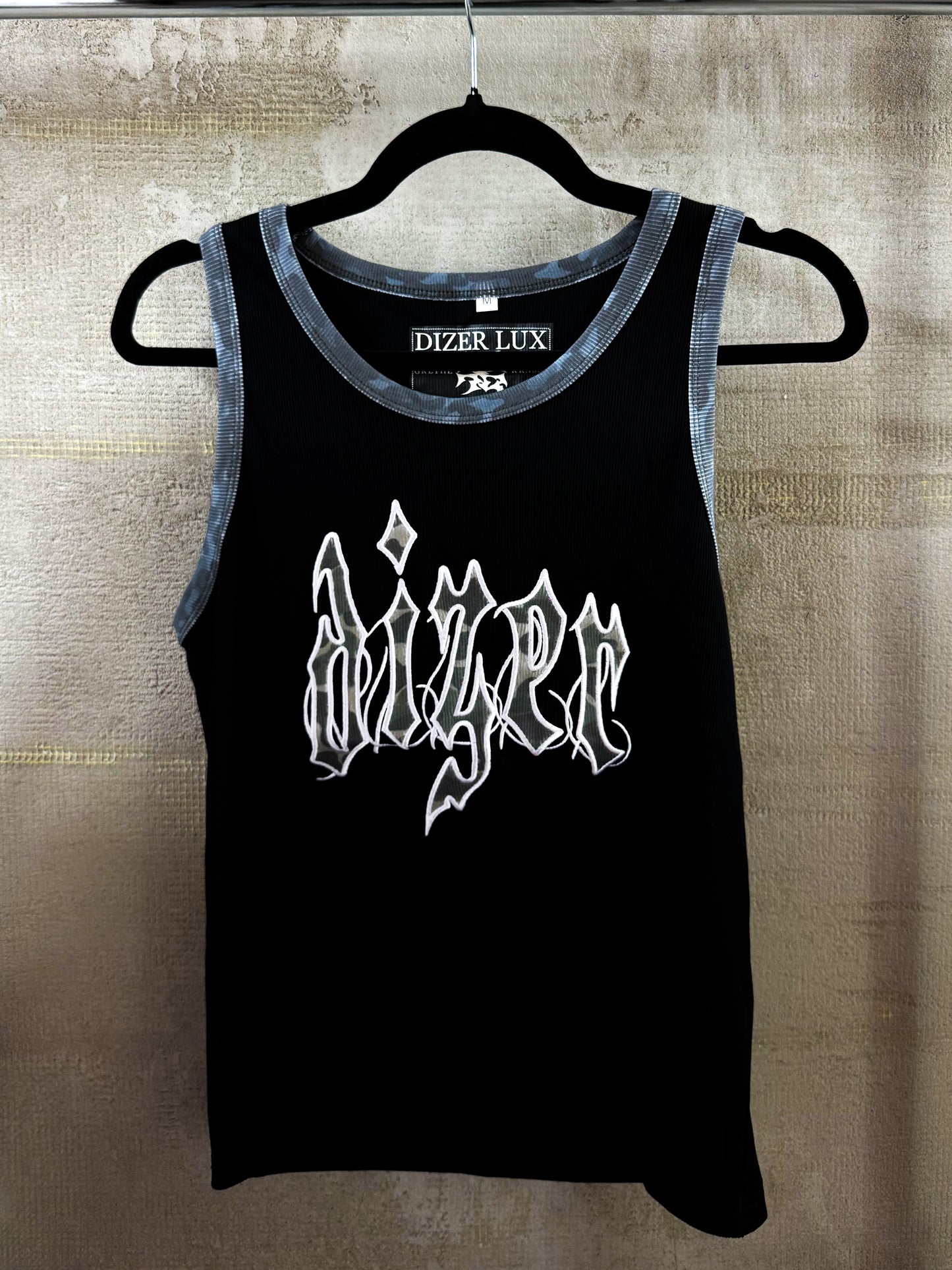 BLACK CAMO TANK TOP