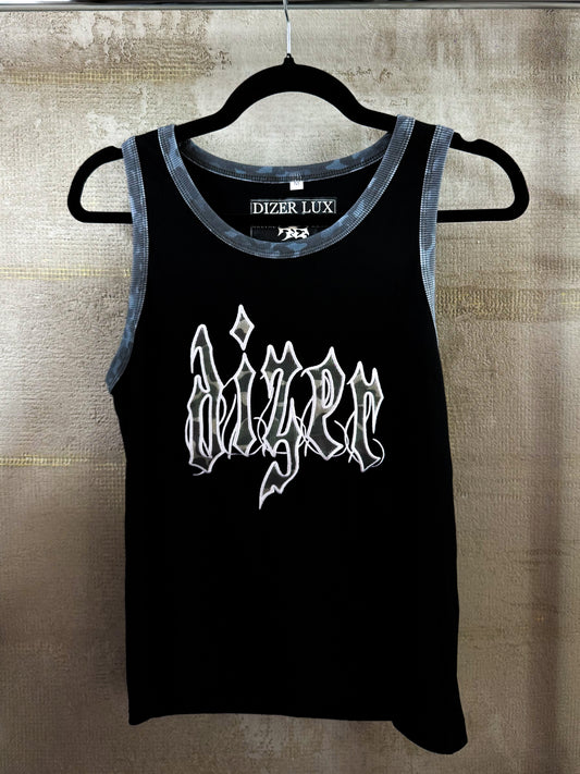 BLACK CAMO TANK TOP