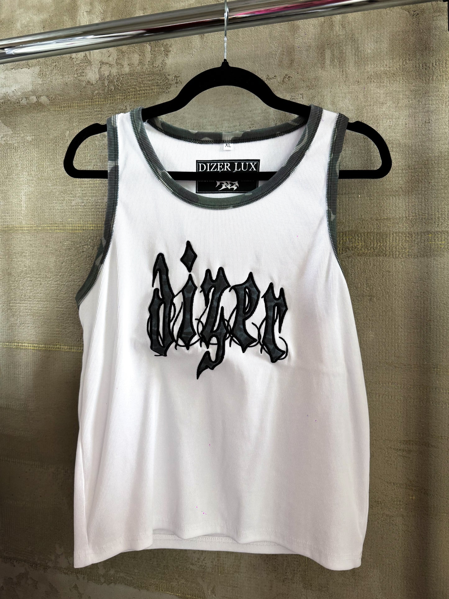WHITE CAMO TANK TOP