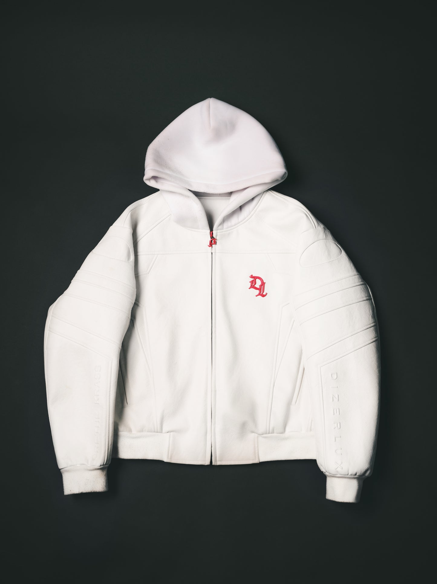 DIZER WHITE LEATHER JACKET