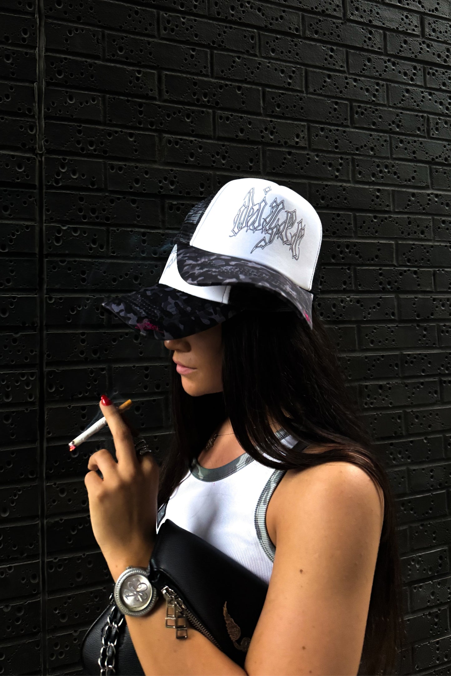 GRAY CAMO CAP
